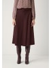 More & More weiter, ausgestellter Midirock in raisin brown