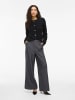 Vila Wide Leg Hose in Medium Grey Melange