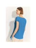 Cecil Halbarmbluse in Azure Blue