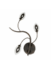 Licht-Erlebnisse Wandlampe EEK F (B)24 x (H)51 cm in Rostbraun Gold