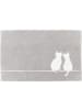 Cawö Cawö Badematten CUTE CATS You & Me 6263 platin/weiß - 76 in platin/weiß - 76