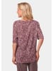 GOLDNER Chiffonbluse mit farbbrillantem Druck in pflaumenviolett / altrosé / gemustert