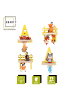 BOARTI Regal Baustelle Kinder Toniebox Tonies Figuren in Gelb