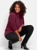 sheego Rollkragen-Shirt in bordeaux