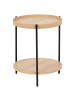 Beliani Beistelltisch LANDER in Braun/Schwarz - (W) 49 x (H) 54 x (L) 49 cm