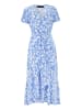 Aniston CASUAL Wickelkleid in blau-weiß