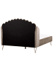 Beliani Doppelbett AMBILLOU in Beige/Gold - (W) 157 x (H) 126 x (L) 214 cm