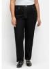 sheego Gerade Jeans in black Denim