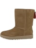 UGG Boots Classic Short Logo Zip in braun