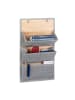 relaxdays 2x Wandorganizer in Grau
