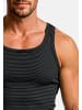 ESGE Unterhemd / Tanktop Feinripp Ringel in Schwarz