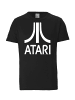 Logoshirt T-Shirt Atari Logo in schwarz