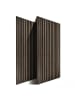 relaxdays 2 x Akustikpaneele in Dunkelbraun - (B)60 x (H)120 cm