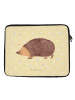 Mr. & Mrs. Panda Laptop Tasche Igel Herzen ohne Spruch in Gelb Pastell