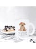 Mr. & Mrs. Panda Glas Hund Dame mit Spruch in Transparent
