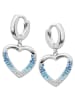 LOTUS silver Ohrringe Silber 925 Sterling Silber Herz Ohrhänger