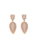 faina Women Dangle Earrings in Rose Gold Pink
