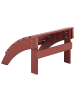 Beliani Gartenstuhl ADIRONDACK in Rot - (W) 50 x (H) 34 x (L) 43 cm
