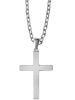 Adeliás Unisex Halskette mit Anhänger – Kreuz aus 925 Silber in silber