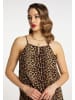 faina Damen Kleid Mit Leoprint in Beige Leo