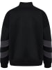 Hummel Reißverschluss Sweatshirt Hmloversized Erwachsene in BLACK/EBONY