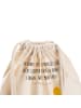 Mr. & Mrs. Panda Gymnastiktasche Pinguin Surfer mit Spruch in Creme