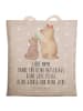 Mr. & Mrs. Panda Schultertasche Bär Kind mit Spruch in Grau Pastell