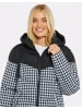 Threadbare Winterjacke THB Rummy Colourblock PaddedCoat in Schwarz/ Weiß