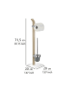 Wenko WC-Garnitur SAMONA BROWN, 2-in-1 in Braun, (B) 20 x (H) 71 x (L) 20 cm