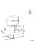 Beliani Tierhocker RHINO in Grau/Dunkler Holzfarbton - (W) 60 x (H) 35 x (L) 32 cm