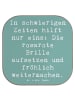 Mr. & Mrs. Panda Tischuntersetzer Spruch Hoffnung in schwierigen... in Meeresbrise