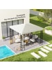 Outsunny Pavillondach 298L x 298B cm Hellgrau