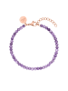 PURELEI Armband Amethyst in Rosegold