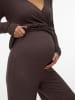 mama licious Hose mit weitem Beinschnitt in Chocolate Brown 1
