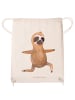 Mr. & Mrs. Panda Jutebeutel Faultier Yoga ohne Spruch in Creme