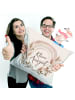 Mr. & Mrs. Panda Sofakissen 40x40 Boho-Hygge-Blumenarrangement P... in Weiß