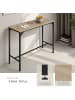 tectake Bartisch Kerry 120 x 40 x 100,5 cm, Industrial Holz hell, Eiche Sonoma