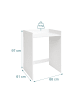 relaxdays Waschmaschinenschrank in Weiß - (B)66 x (H)97 x (T)61 cm