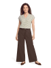 CARTOON Ringelshirt mit V-Ausschnitt in Cream/Khaki