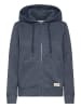Oxmo Kapuzenfleecejacke OXKAREN ZIPHOODIE in Blau