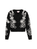 IZIA Cardigan in black white