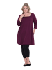 Ulla Popken Longshirt in dunkel weinrot