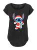 F4NT4STIC T-Shirt Disney Lilo & Stitch Weihnachten in schwarz