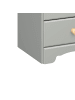 ebuy24 Nachttisch Nilon 2er-Set Grau 44 x 40 cm