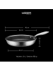 Mäser Bratpfanne 24 cm, Edelstahl Hestia Keramik in Silber / Schwarz