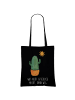 Mr. & Mrs. Panda Tasche Kaktus Sonne mit Spruch in Schwarz