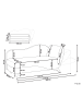 Beliani Chaiselongue MERI in Beige/Braun - (W) 155 x (H) 76 x (L) 69 cm rechtsseitig