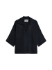 Strick-Poloshirt loose in Manic Midnight