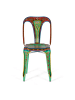 Giner y Colomer 2-er Set: mehrfarbigen handbemalten Metallstühlen in Multicolored