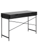 ebuy24 Schreibtisch Angus Schwarz 110 x 50 cm